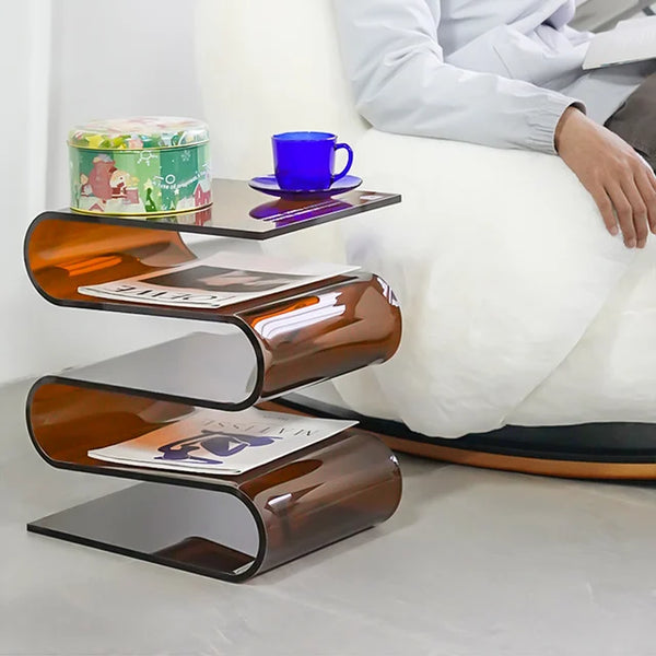Wavy Acrylic End Table