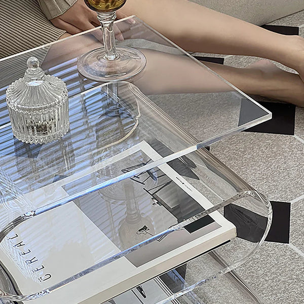 Wavy Acrylic End Table