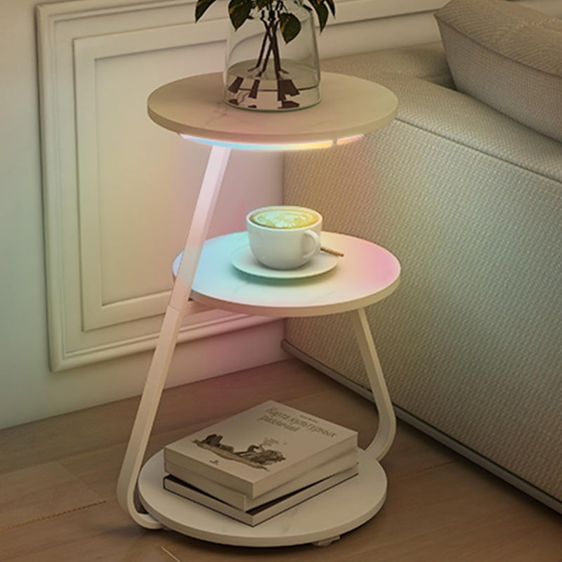 Vertex Modern 3-Tier Side Table