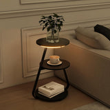 Vertex Modern 3-Tier Side Table