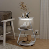 Vertex Modern 3-Tier Side Table