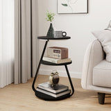 Vertex Modern 3-Tier Side Table