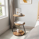 Vertex Modern 3-Tier Side Table