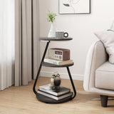 Vertex Modern 3-Tier Side Table
