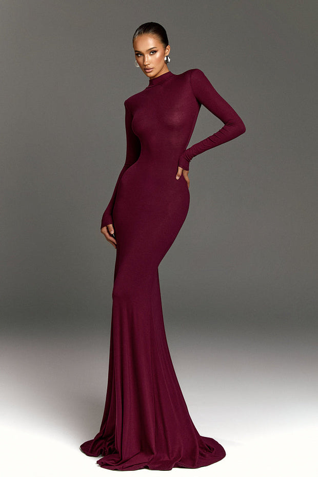 Noire™｜Turtleneck Maxi Dress