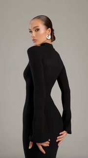 Noire™｜Turtleneck Maxi Dress