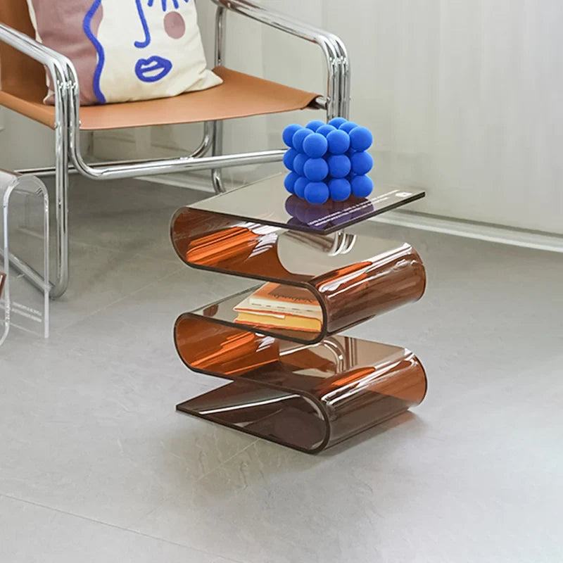 Wavy Acrylic End Table