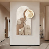 Arched LED 3D Acrylic Elephant Moon Wall Sculpture