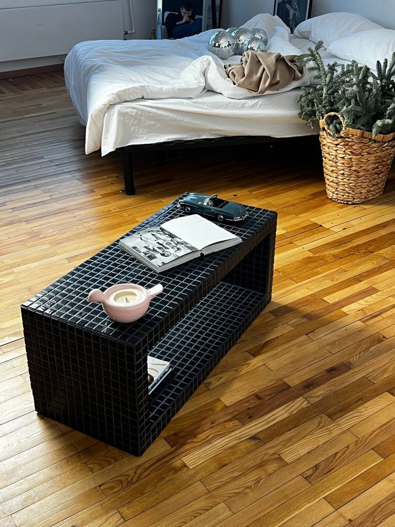 Vintage Tile Top Coffee Side Table