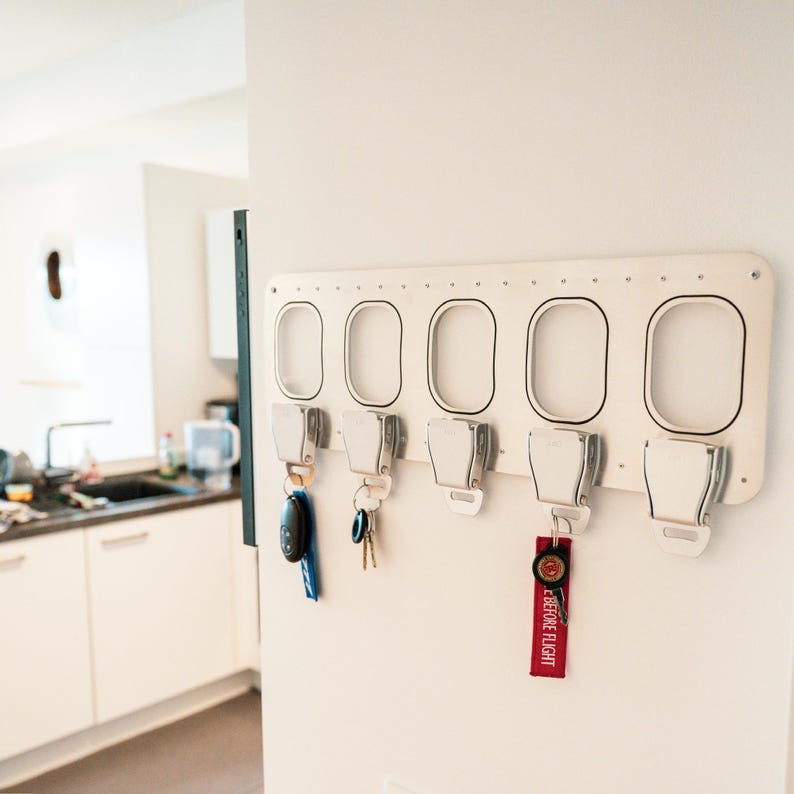 Take Off with Style: Aviation Seatbelt Key Rack