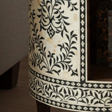 Ethereal Handcrafted Bone Inlay Side Table